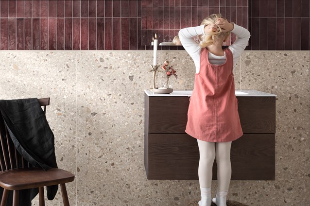 Umbria Terrazzo Warm 300727 Pigalle Badrum Barn