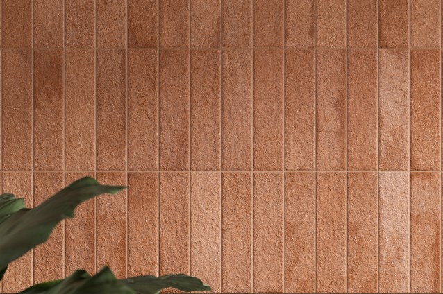 Marca Corona Fornace Verde Muschio+Rosso Mattone Living Zoom