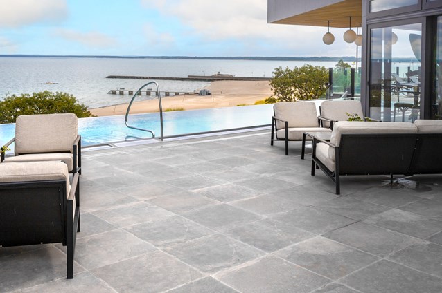 Hotell Skansen Båstad Extreme Grey 60X60 Projektplatta Granitkeramik Terass