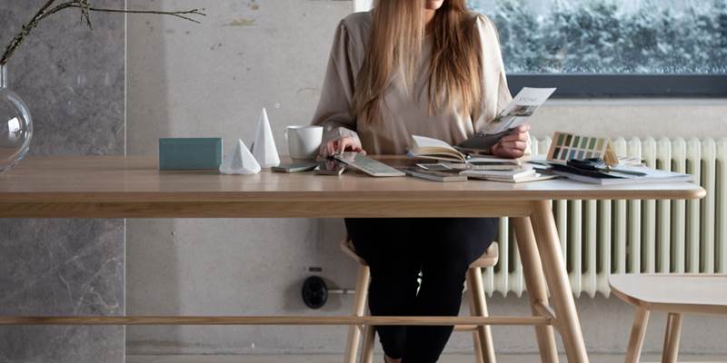 Kakelval Glashuset Alva Bord