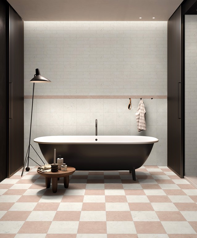 Heritage Biancodiasiago Rosaperlino 30X30 7,5X30
